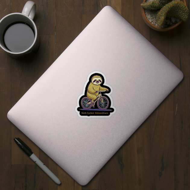 Sloth Cyclist by Jo Palmer